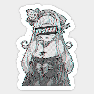 Murasaki Shion Hololive Glitched Sticker